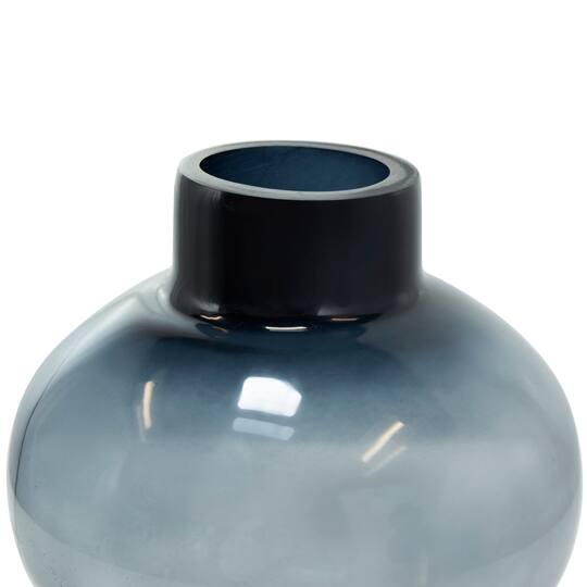 Black Ombre Bubble Glass Vase Set